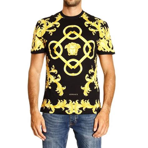 t shirt uomo versace oro|versace polo shirts.